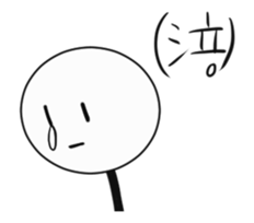 A stick man the animation sticker #15809296