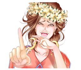 Goddess of the four seasons sticker #15810162