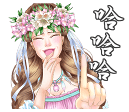 Goddess of the four seasons sticker #15810176