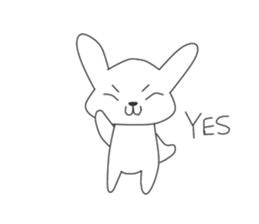 Rabbit D sticker #15810195