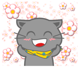 It begins to a cat and ends in RAY.3 sticker #15810331