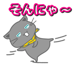 It begins to a cat and ends in RAY.3 sticker #15810344