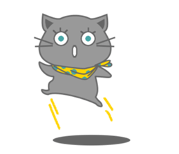 It begins to a cat and ends in RAY.3 sticker #15810345