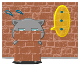 It begins to a cat and ends in RAY.3 sticker #15810346