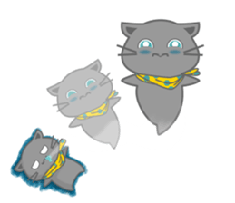 It begins to a cat and ends in RAY.3 sticker #15810353
