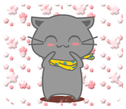 It begins to a cat and ends in RAY.3 sticker #15810354