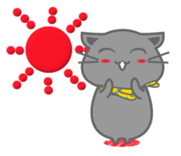It begins to a cat and ends in RAY.3 sticker #15810355