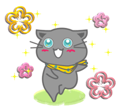 It begins to a cat and ends in RAY.3 sticker #15810356