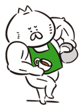 Muscle cat coffee MAX! sticker #15810532