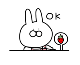 Adult pretty rabbit sticker #15811058