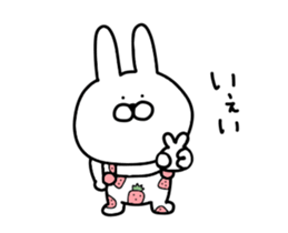 Adult pretty rabbit sticker #15811059