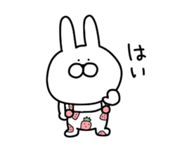 Adult pretty rabbit sticker #15811060