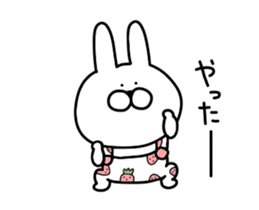 Adult pretty rabbit sticker #15811065