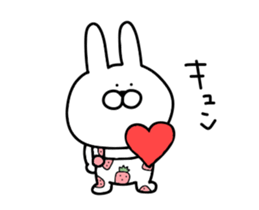 Adult pretty rabbit sticker #15811068