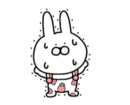 Adult pretty rabbit sticker #15811070
