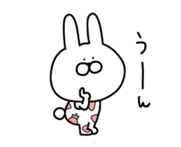 Adult pretty rabbit sticker #15811071