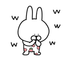 Adult pretty rabbit sticker #15811073