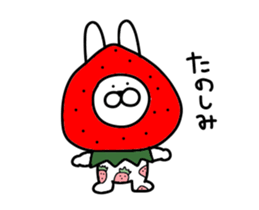 Adult pretty rabbit sticker #15811074