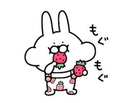 Adult pretty rabbit sticker #15811075