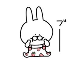 Adult pretty rabbit sticker #15811078