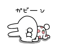 Adult pretty rabbit sticker #15811079