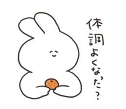 Rabbit and cat in bad condition sticker #15811163