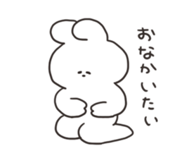 Rabbit and cat in bad condition sticker #15811173