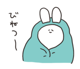 Rabbit and cat in bad condition sticker #15811179