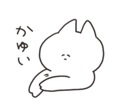 Rabbit and cat in bad condition sticker #15811188