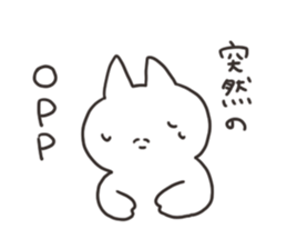 Rabbit and cat in bad condition sticker #15811193