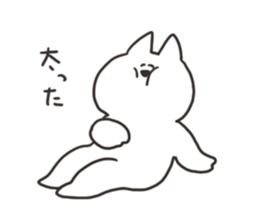 Rabbit and cat in bad condition sticker #15811199