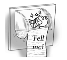 Textured toilet paper English sticker #15811887