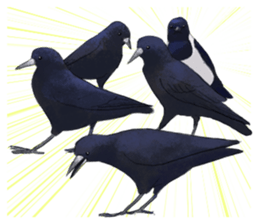 japanese bird 3 sticker #15812288