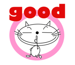 Simple and useful stickers of a cat sticker #15812414