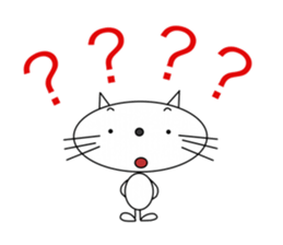 Simple and useful stickers of a cat sticker #15812419