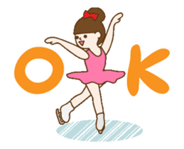 Figure Skate Girl sticker #15812639
