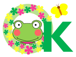 Daily conversation stamp frog spring sticker #15813193