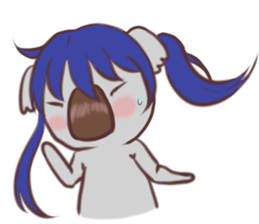 Koala happy Sticker sticker #15813266