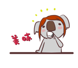 Koala happy Sticker sticker #15813279