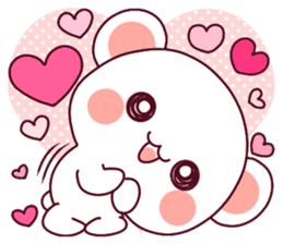 Fluffy Bear flowers, girly!40set sticker #15813722