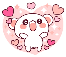 Fluffy Bear flowers, girly!40set sticker #15813725