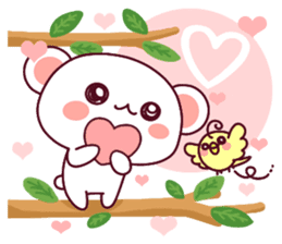 Fluffy Bear flowers, girly!40set sticker #15813727