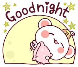 Fluffy Bear flowers, girly!40set sticker #15813729