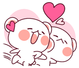 Fluffy Bear flowers, girly!40set sticker #15813736