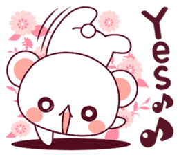 Fluffy Bear flowers, girly!40set sticker #15813739