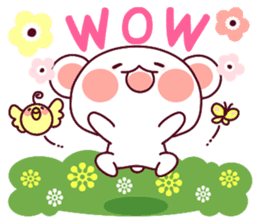 Fluffy Bear flowers, girly!40set sticker #15813741