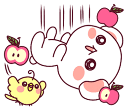 Fluffy Bear flowers, girly!40set sticker #15813750