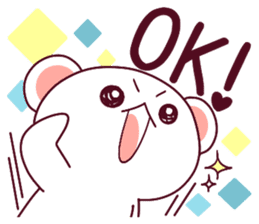 Fluffy Bear flowers, girly!40set sticker #15813753