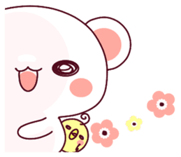 Fluffy Bear flowers, girly!40set sticker #15813754