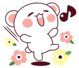Fluffy Bear flowers, girly!40set sticker #15813757